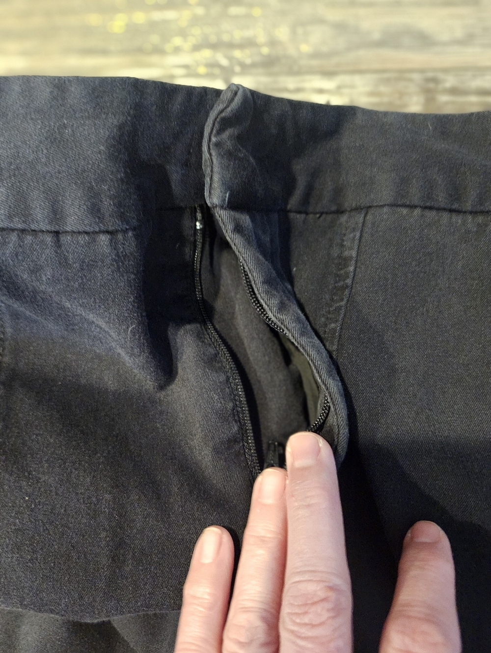NYDJ Ankle Black Slim Leg Business Casual Pants Women’s Size 6 Pull-On Stretch C - Picture 6 of 7